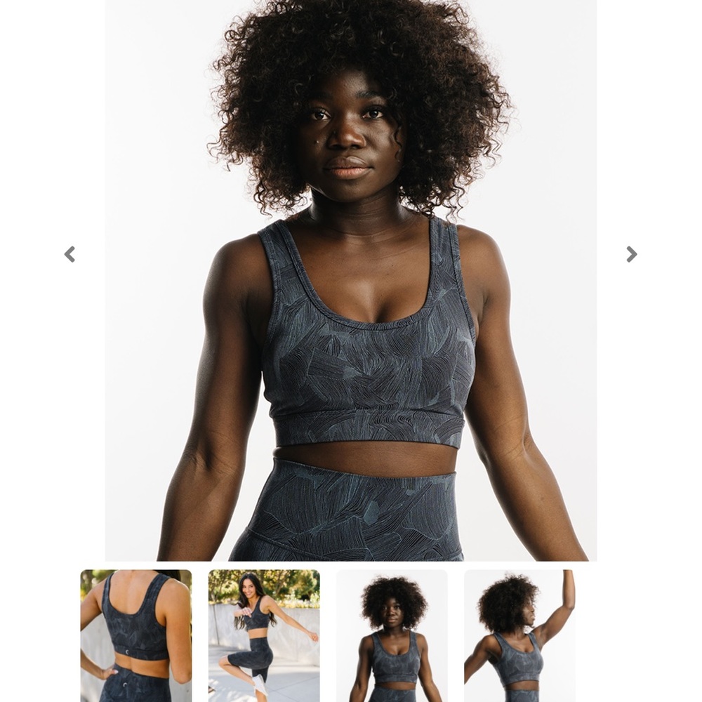 NWOT. ZYIA Navy Dream Sports Bra.